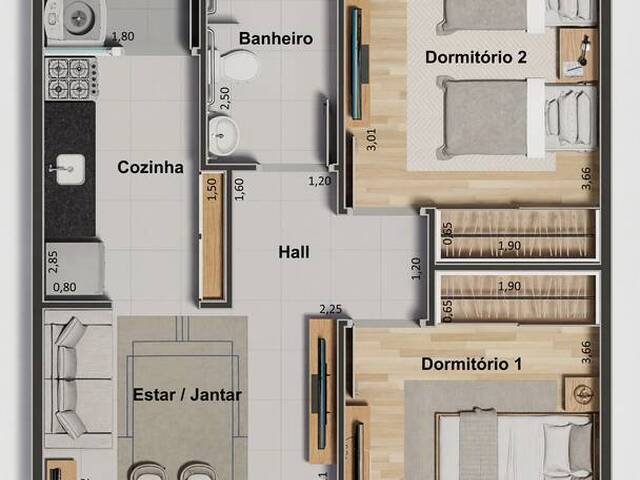 Condomínio de Sobrados Geminados para Venda em Caraguatatuba - 4